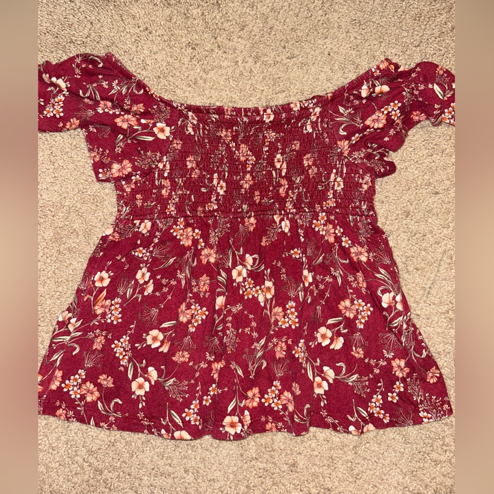 Off the shoulder flowy top